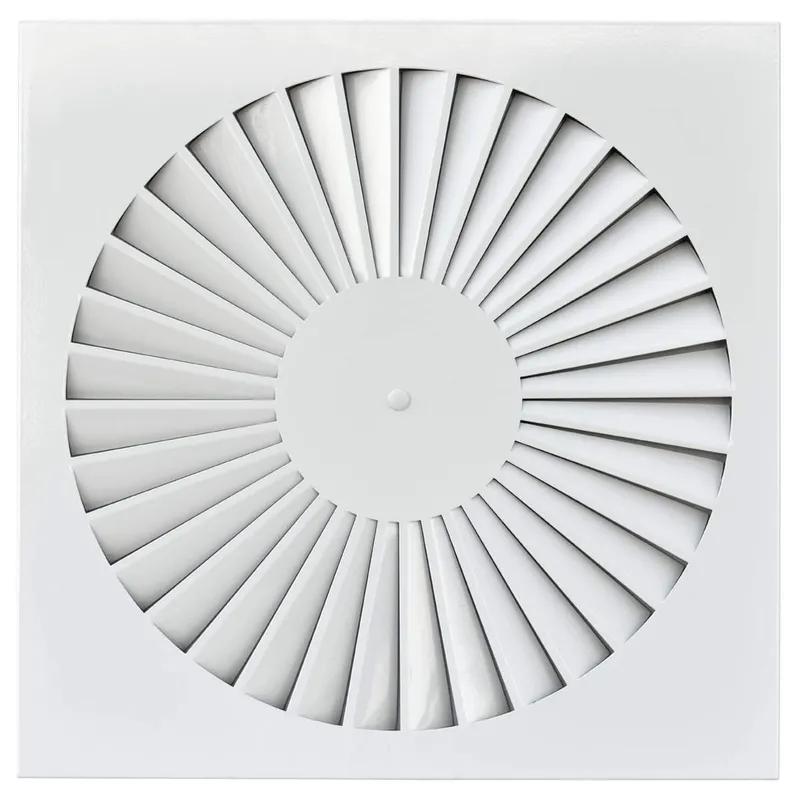 AircoFlow wervelrooster wit SDB-500 (RAL 9016) — 598×598 mm
