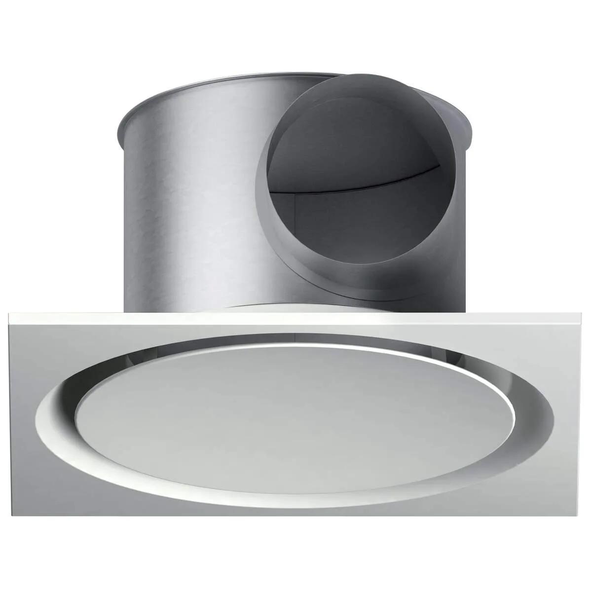 Aldes Twisted 850 toevoer designrooster 600×600 mm geïsoleerd Ø200 mm (RAL 9003)