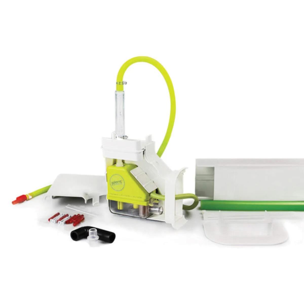 Aspen Mini Lime Silent+ met Inoac CD-75 leidinggoot — Wit (12 L/u, 10m)