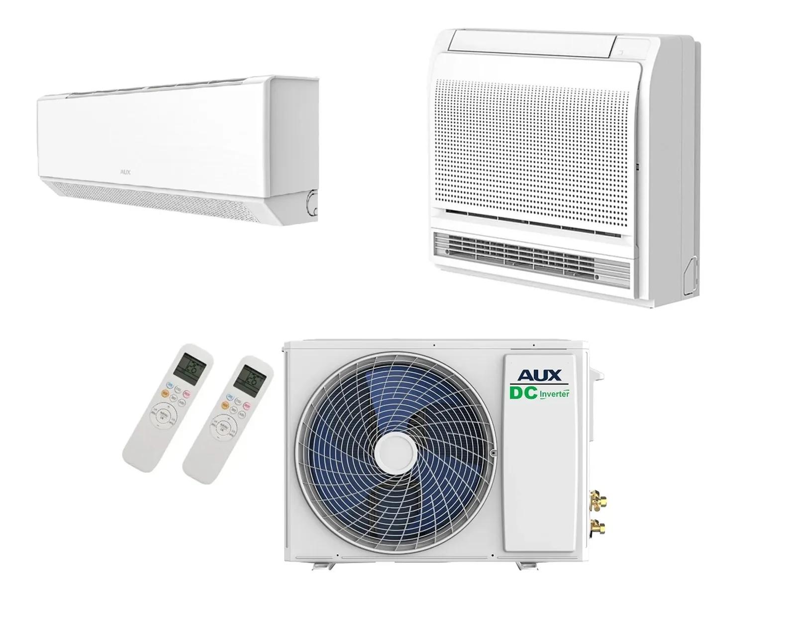 Aux Duo-Split C-Serie 6.0kW + 3.5kW Vloerconsole + 3.5kW Wandmodel (M3-21LCLH) — incl. WiFi A++