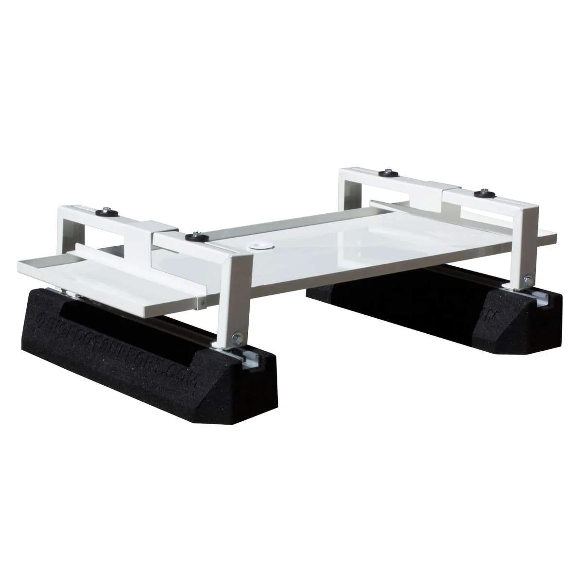 Big Foot opstellingsbalk + lekbak-kit wit — voor warmtepomp (300 kg)