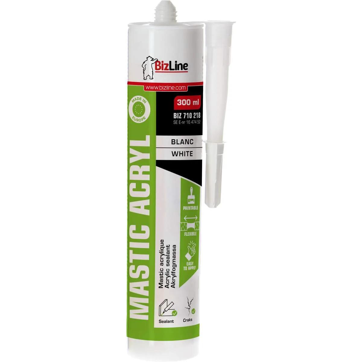 Bizline Mastic Acryl acrylkit 300 ml wit