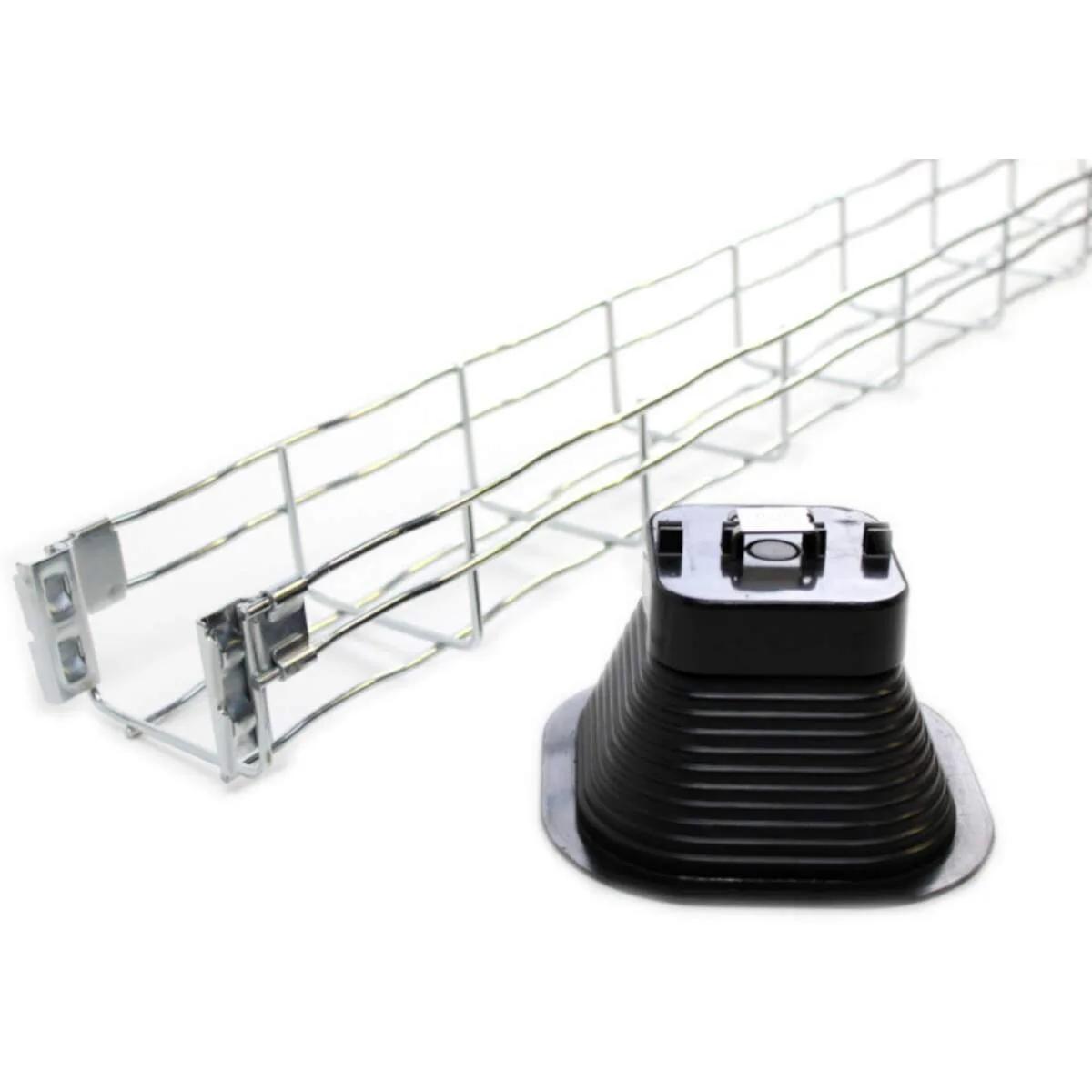 Conduct RoofSupport complete set draadgoot 65 × 100 mm 12 m (4 × 3 m) incl. daksteunen