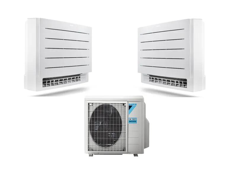 Daikin duo Vloerconsole — 2MXM50 5.0kW/18000Btu + 1×3.5kW FVXM35 1×2.5kW FVXM25 Perfera A+++ WiFi