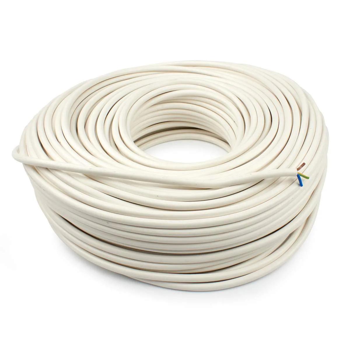 Dynamic aansluitsnoer VMVL 3 × 1,5 mm² eca wit — rol 100 meter