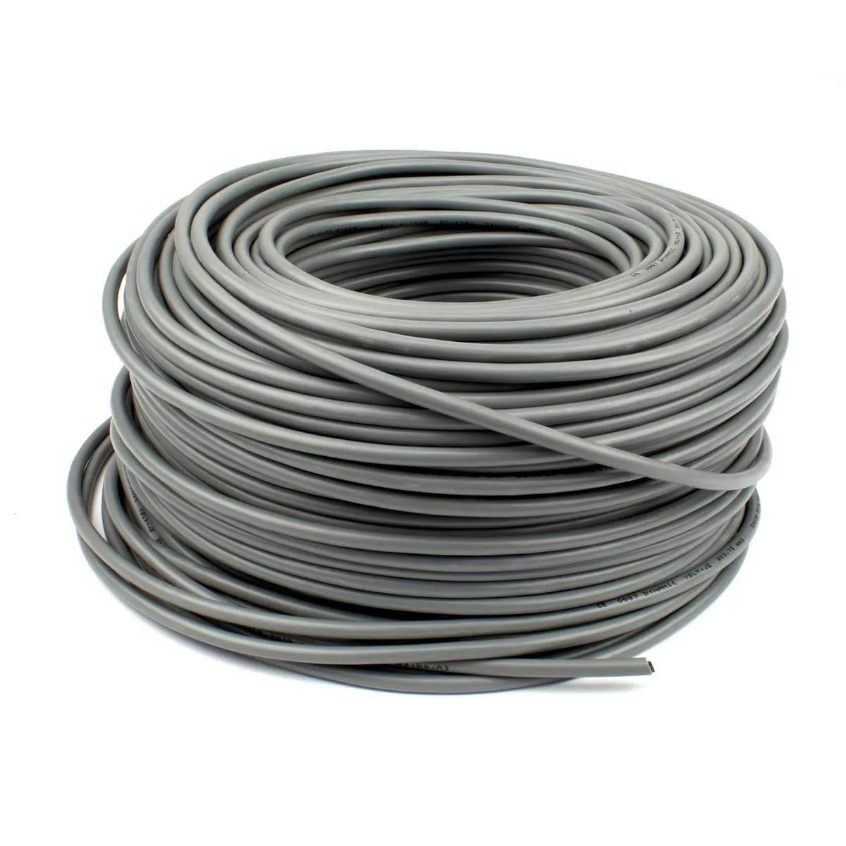 Dynamic stuurstroomkabel 3 × 0,75 mm² grijs — rol 100 meter