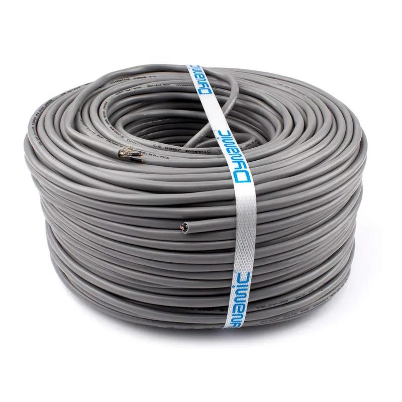Dynamic stuurstroomkabel afgeschermd 2 × 0,75 mm² grijs — rol 100 meter