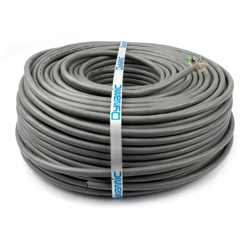 Dynamic stuurstroomkabel afgeschermd 4 × 1,5 mm² grijs — rol 100 meter