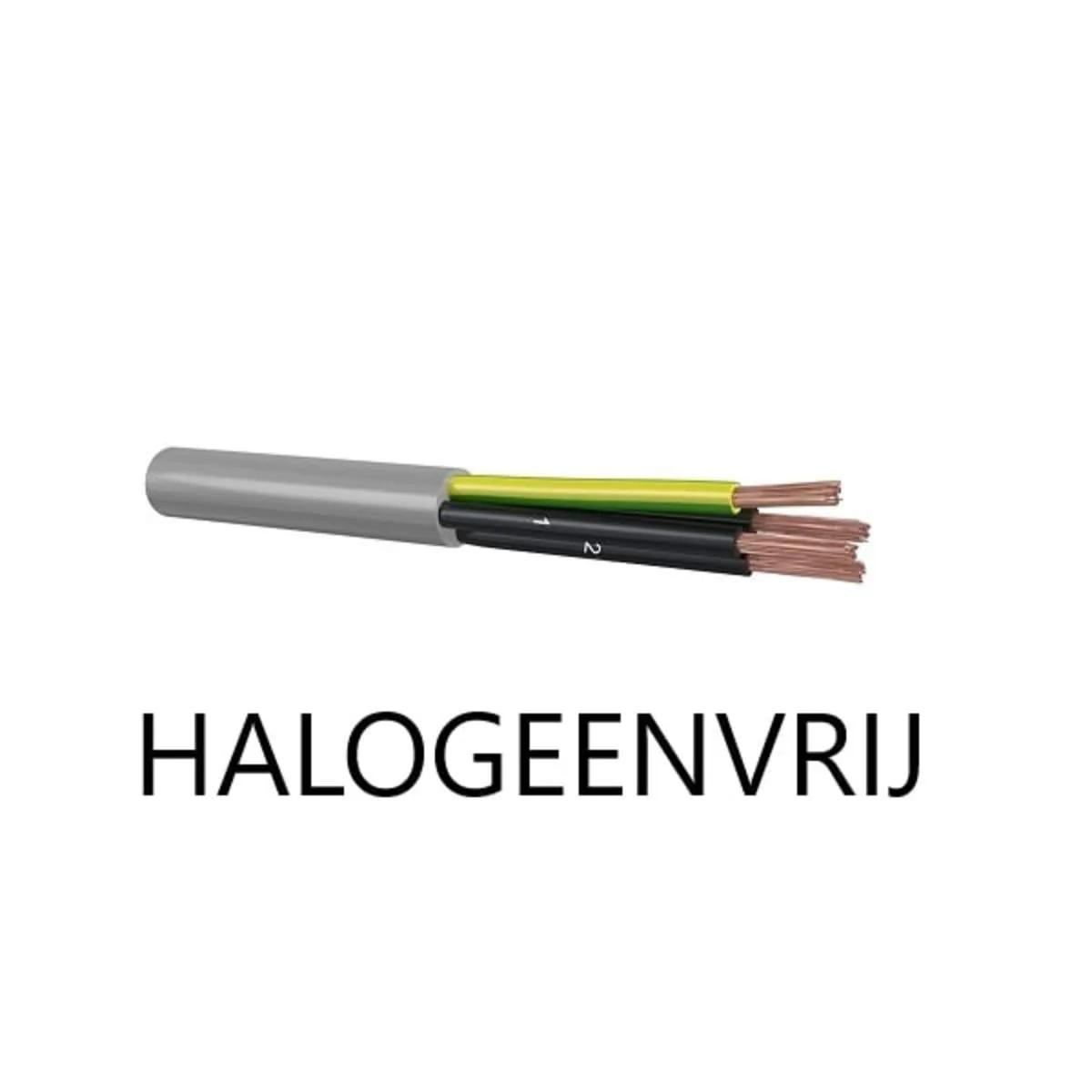 Dynamic stuurstroomkabel halogeenvrij 2 × 1,5 mm² grijs — rol 100 meter