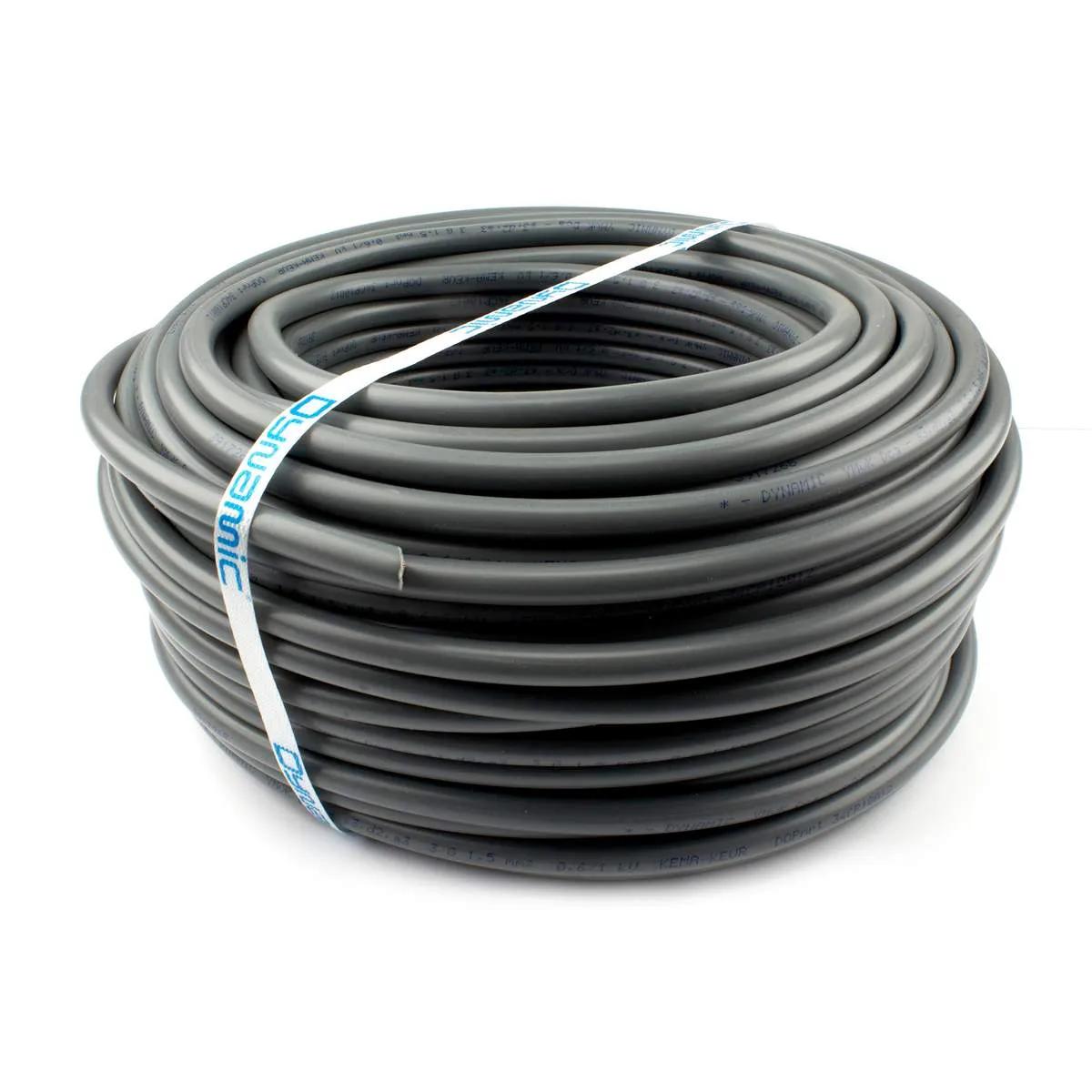 Dynamic voedingskabel YMvK 3 × 1,5 mm² grijs — rol 50 meter