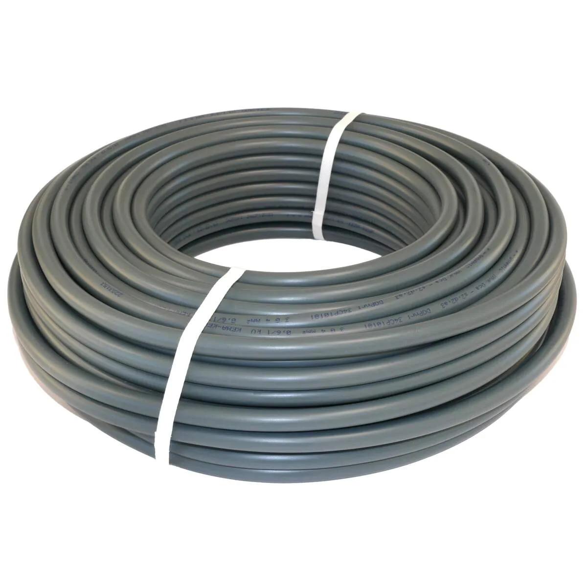 Dynamic voedingskabel YMvK 3 × 4 mm² grijs — rol 50 meter