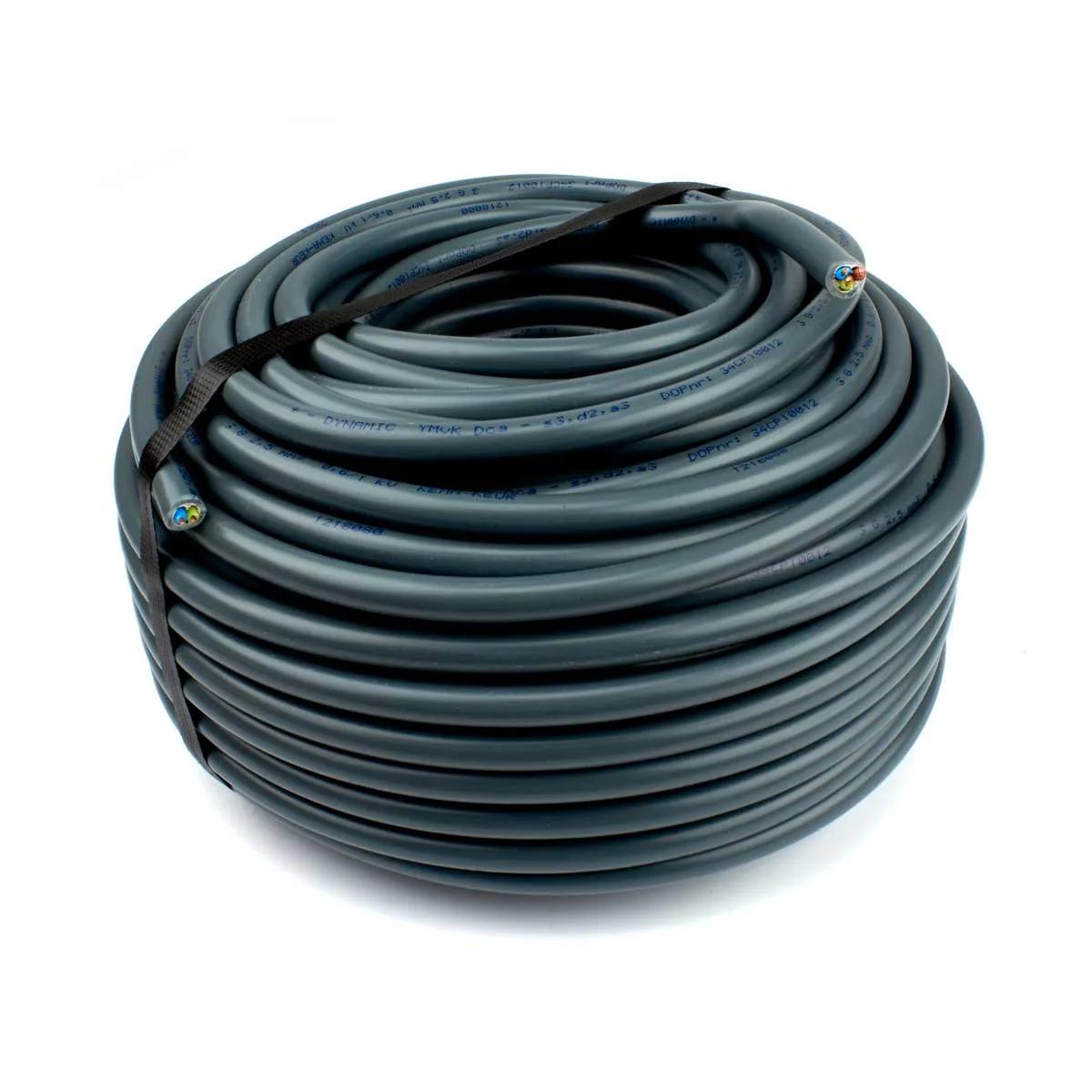 Dynamic YMvK Voedingskabel 3×2.5 mm² — 50 m rol