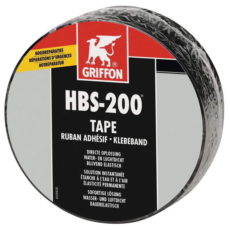 Griffon HBS-200 water- en luchtafdichtende tape zwart 75 mm × 5 m