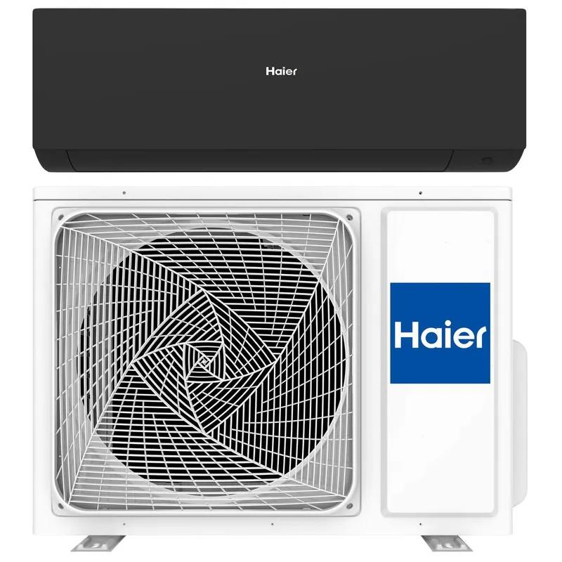 Haier Expert mat zwart binnen + buitenunit 3,5 kW R32 (incl. IR afstandsbediening en Wifi)