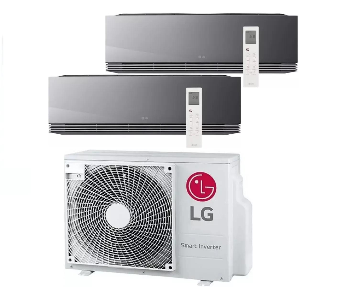 LG Artcool Black MU3R21 6.3kW + AA12SP 3.5kW & AA18SP 5.0kW — WiFi A++ (nieuw model)