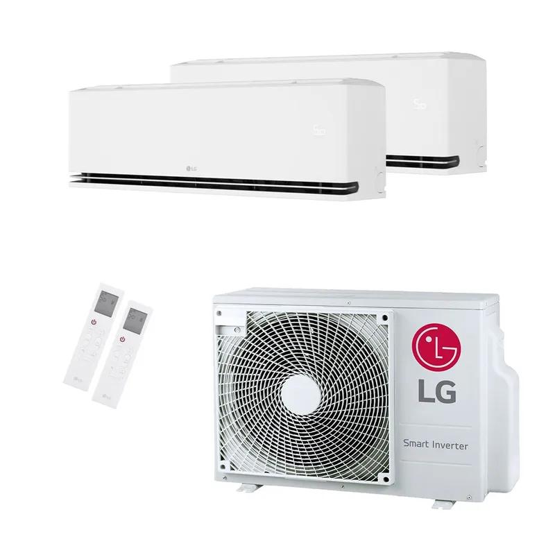 LG Dualcool MU2R15 4.1kW + 2× H09S1DA 2.5kW — WiFi A+++ (nieuwste model)