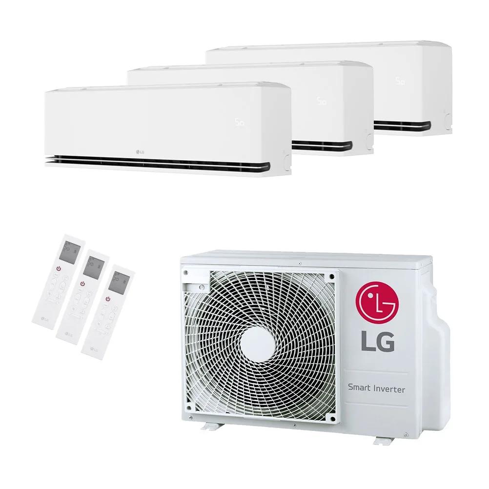 LG Dualcool Triple-Split MU3R19 5.3kW + 2× H09S1DA 2.5kW & H12S1DA 3.5kW — WiFi A++ (nieuwste model)