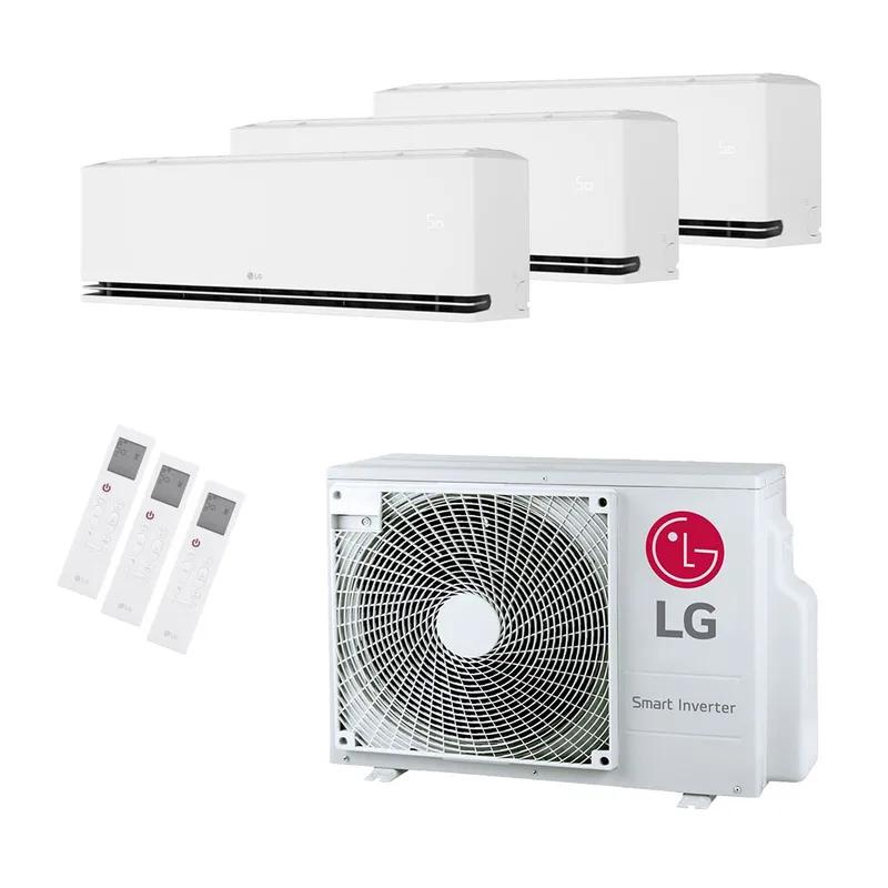 LG Dualcool Triple-Split MU3R19 5.3kW + 2× H09S1DA 2.5kW & H12S1DA 3.5kW — WiFi A+++ (nieuwste model)