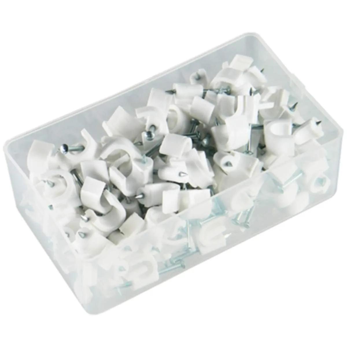 Mepac spijkerclip rond 2,75-4 mm wit (per stuk)
