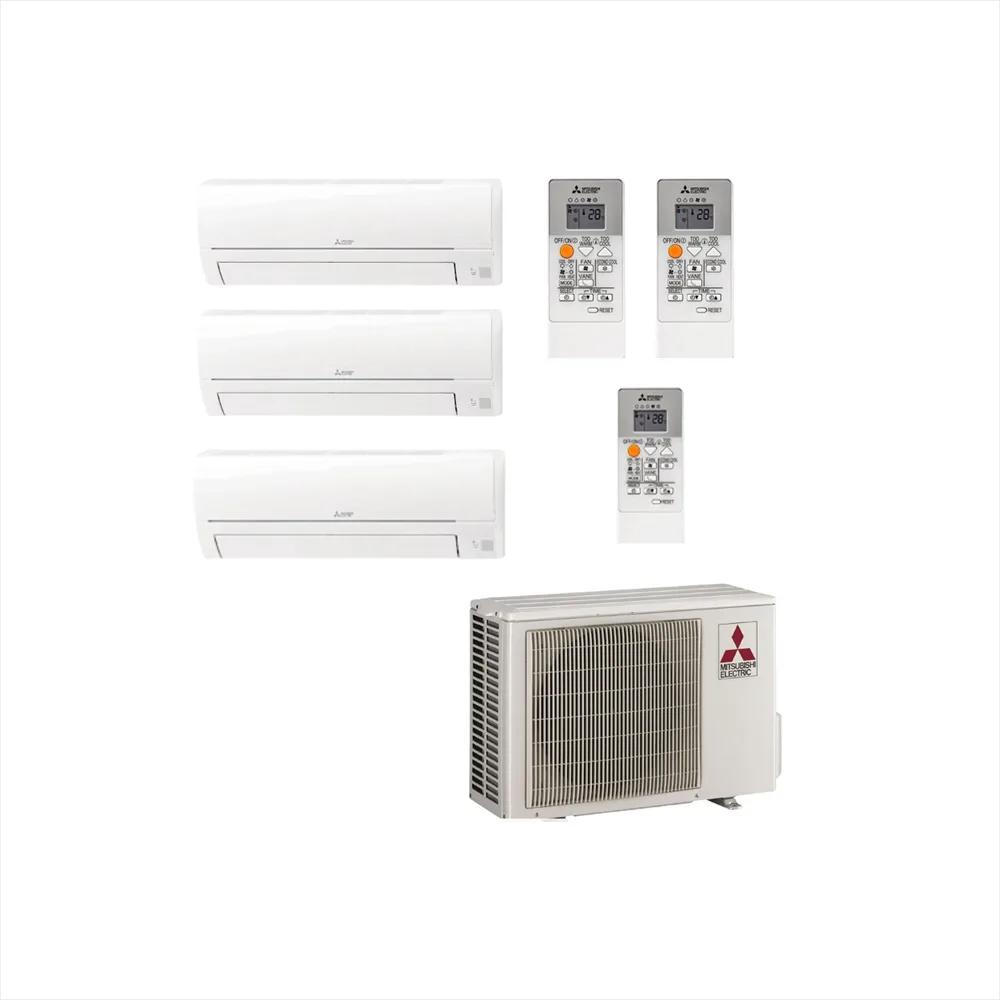 Mitsubishi Electric Triple MXZ-3HA50VF 5.0kW + 2× MSZ-HR25VFK 2.5kW & MSZ-HR35VFK 3.5kW — WiFi A++