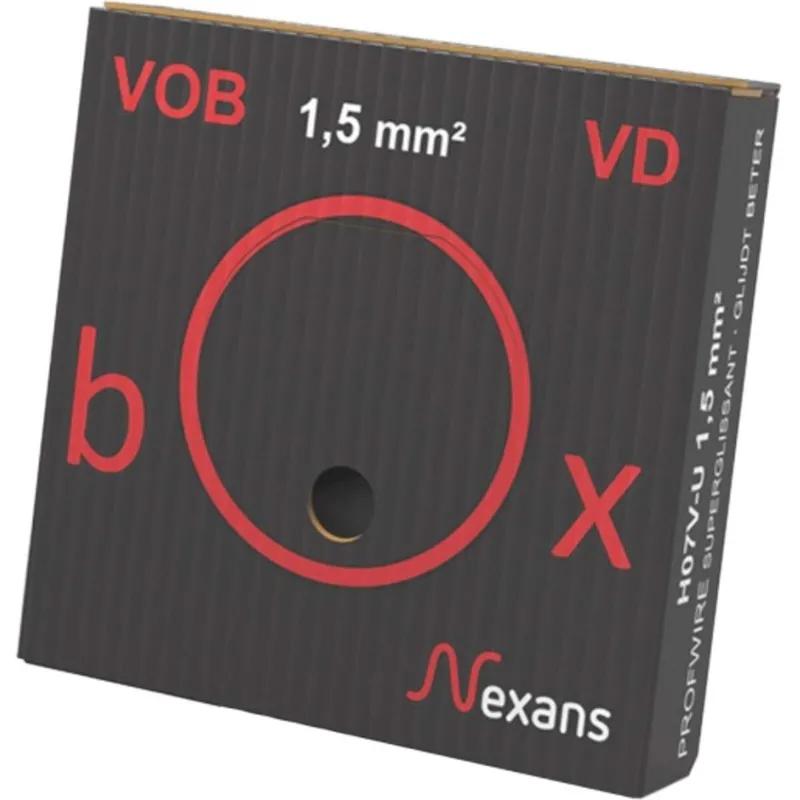 Nexans Profwire VD-box installatiedraad 1.5mm zwart