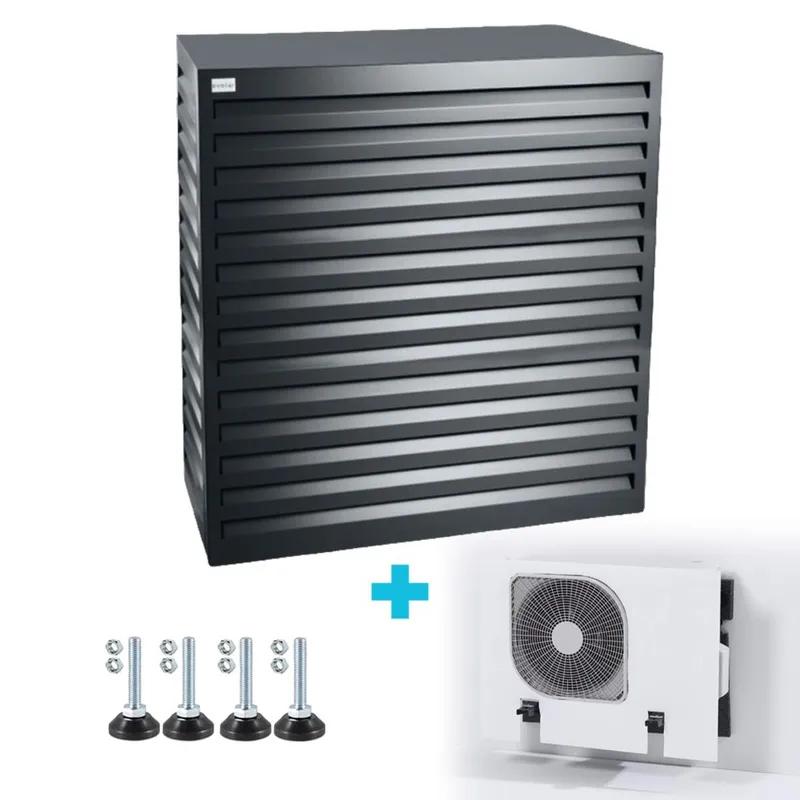 Omkasting Large Donker antraciet — aluminium 1100×1200×650 mm incl. condensorschot en opstelvoetjes