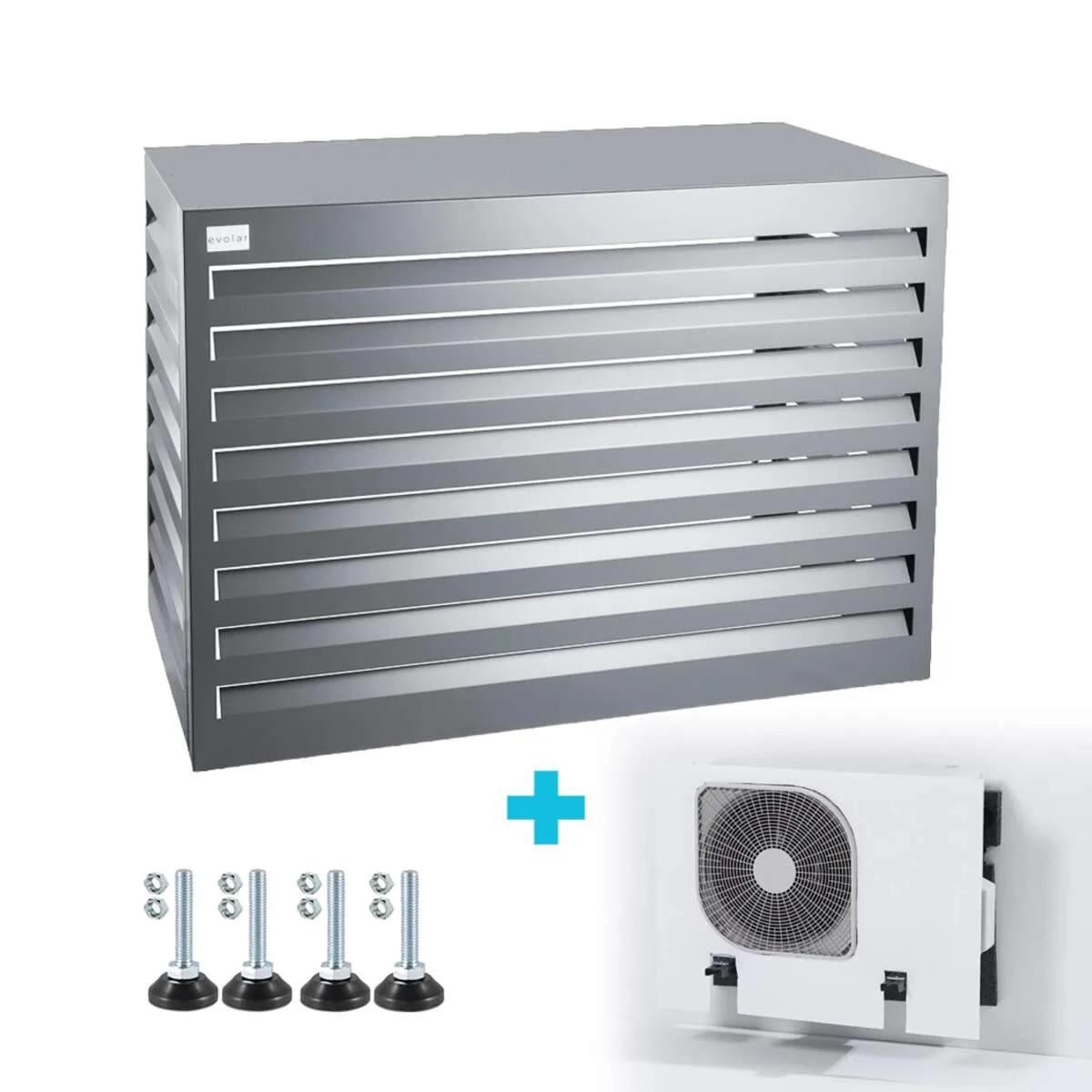Omkasting Medium Licht antraciet (grijs) — aluminium 800×1100×550 mm incl. condensorschot en opstelvoetjes