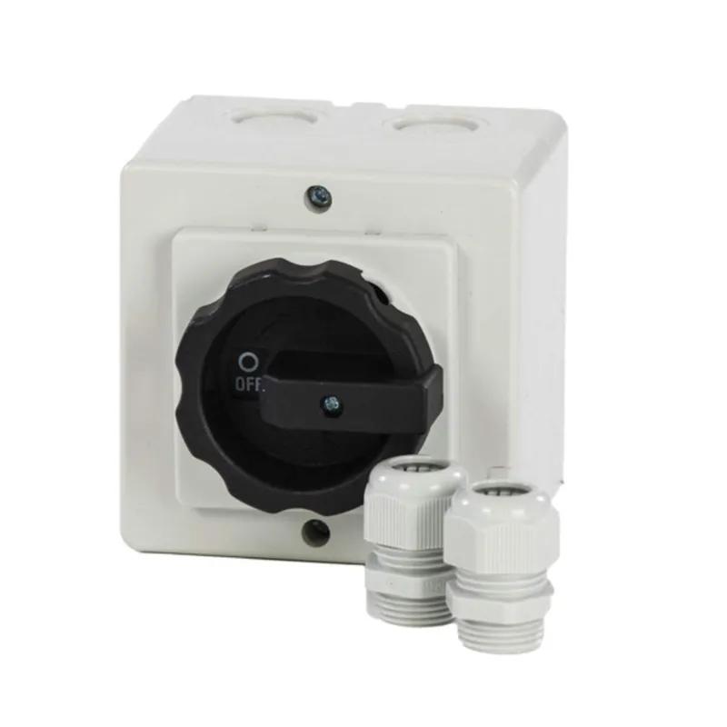 Sontheimer werkschakelaar small 4-polig 25A IP65 — incl. 2× M20 wartels