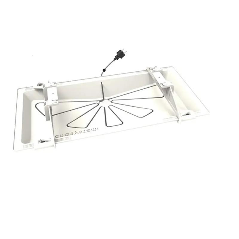 Tecnosystemi BlueRiver condenslekbak 85 x 40 cm wit RAL9002 + thermische verwarmingskabel l= 3 m