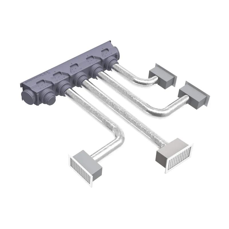 Tecnosystemi Eolo EPS-plenum 7 aansluitingen voor kanaalunit (1520 × 300 × 350 mm)