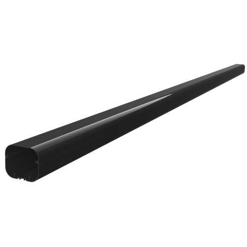 Tecnosystemi Excellens leidinggoot T72 — Zwart (72×64 mm, 2 m) — Doos van 8 stuks