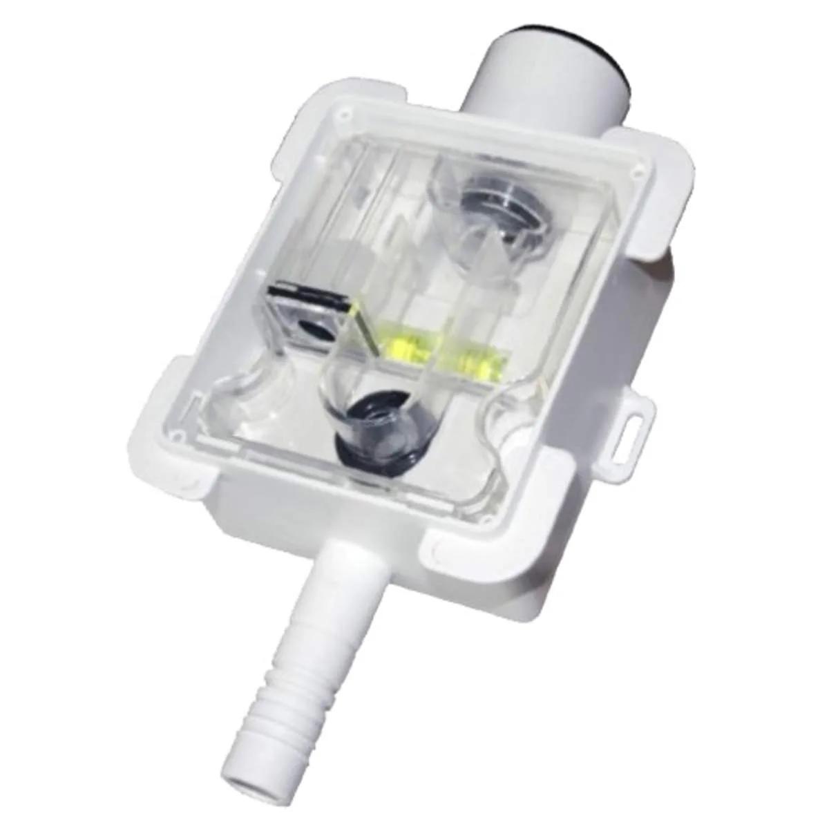 Tecnosystemi inbouwsifon — waterloze geurafsluiter 16-40 mm naar 18/20 mm