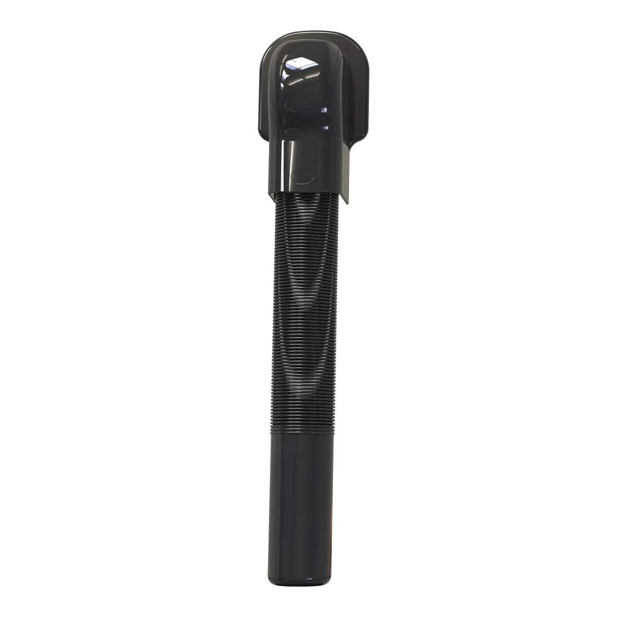 Tecnosystemi leidingbeschermkit + muurafdekkap KRQ — Zwart (75 mm, 700 mm)