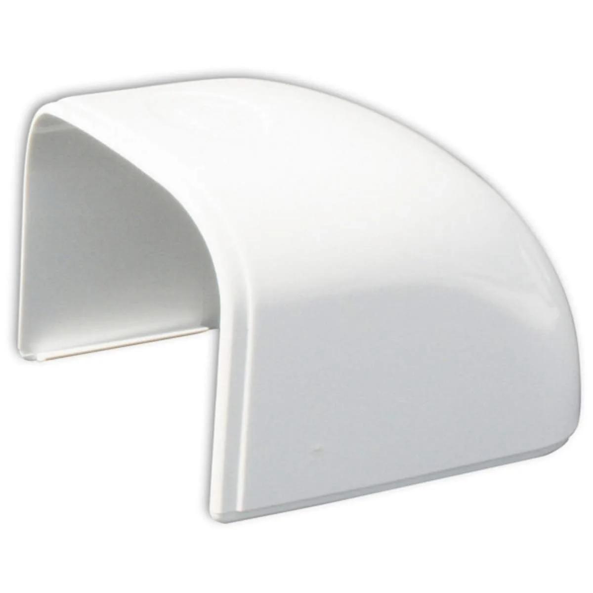 Tecnosystemi Optima afdek/eindkap TC75 — Wit (75 mm)
