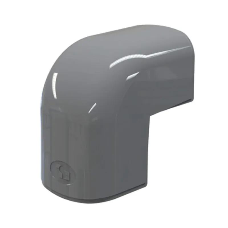 Tecnosystemi Optima buitenbocht 90° CAE75 — Antraciet (75 mm)