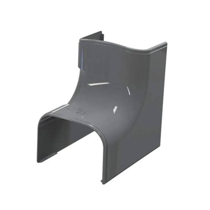Tecnosystemi Optima binnenbocht 90° CAI75 — Antraciet (75 mm)