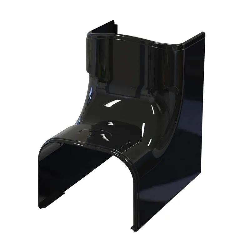 Tecnosystemi Optima binnenbocht 90° CAI75 — Zwart (75 mm)