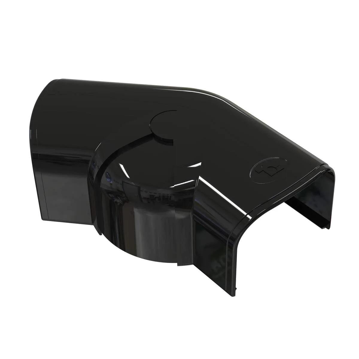 Tecnosystemi Optima verstelbare bocht 80-140° CPS75 — Zwart (75 mm)
