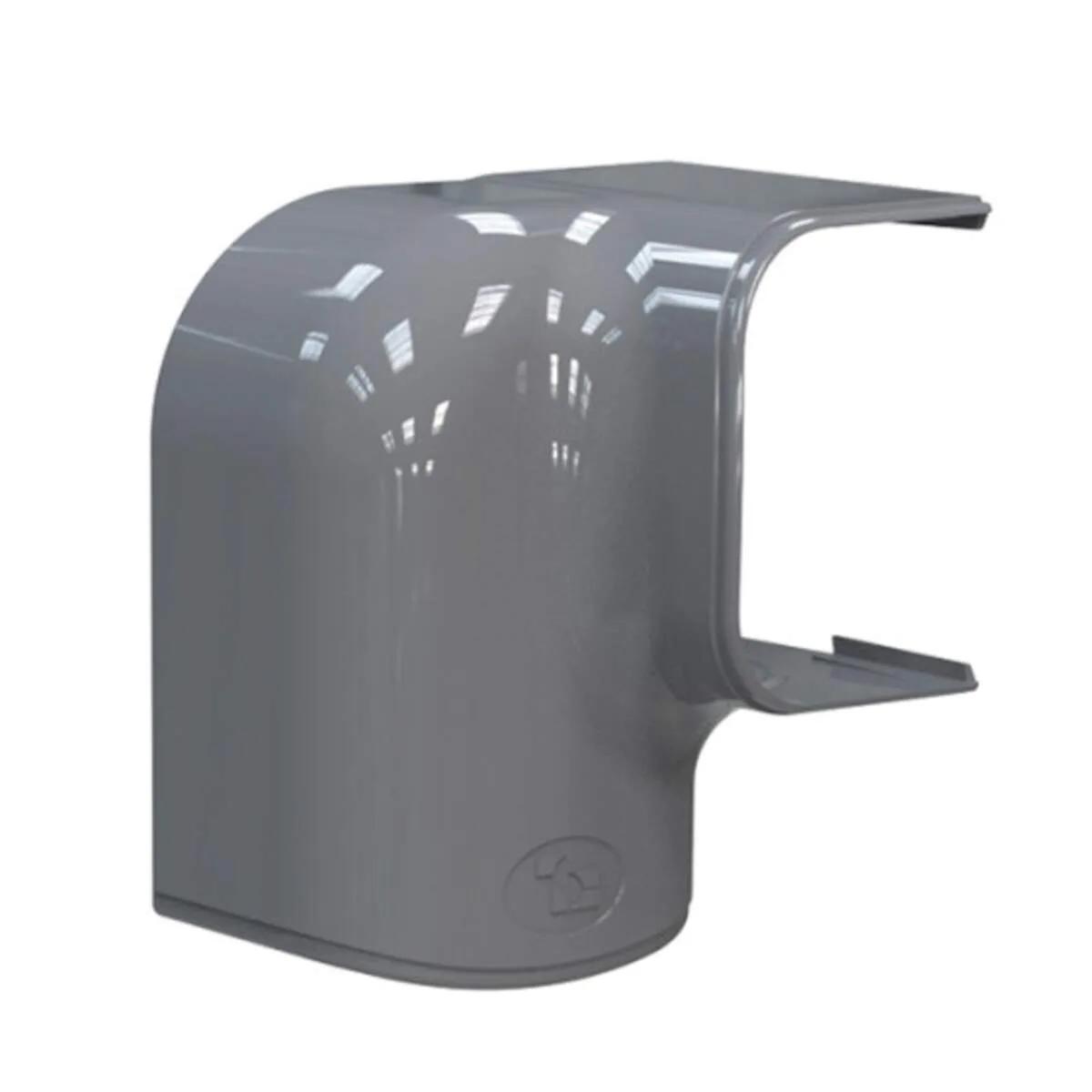 Tecnosystemi Optima rechtsdraaiende bocht 90° MRD75 — Antraciet (75 mm)