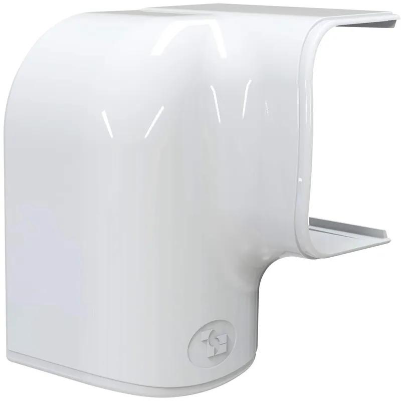 Tecnosystemi Optima rechter bocht V/H MRD75 — Wit (75 mm)