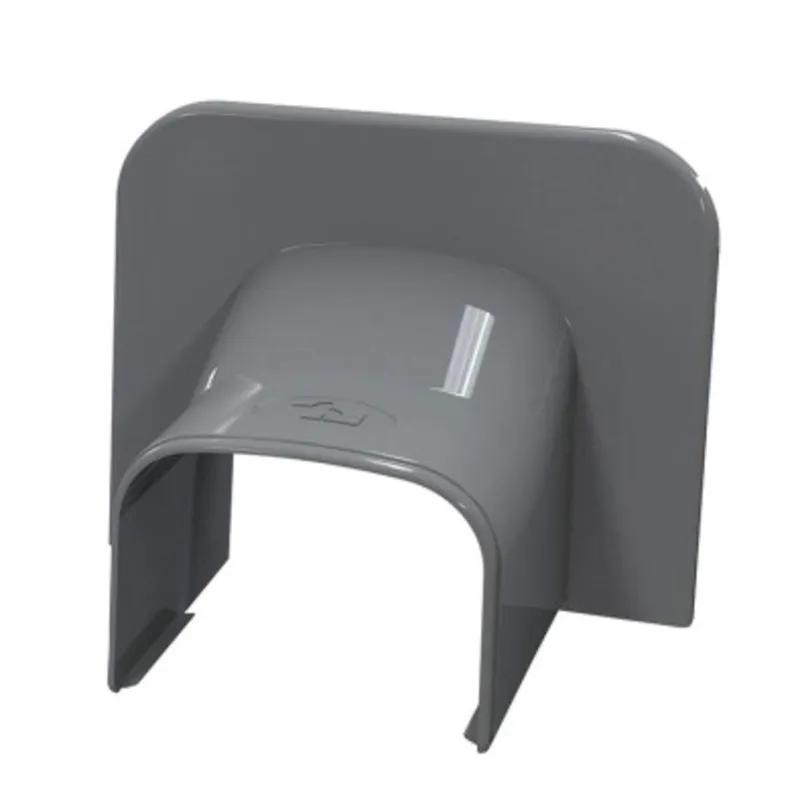 Tecnosystemi Optima plafond/wand-eindstuk TA75 — Antraciet (75 mm)