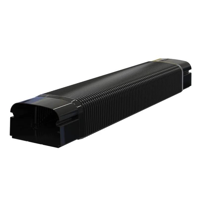 Tecnosystemi Optima flexibele verbinding MF75 550 mm — Zwart (75 mm)