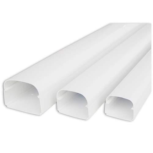 Tecnosystemi Optima leidinggoot T75 — Wit (74×56 mm, 2 m) — Doos van 14 stuks