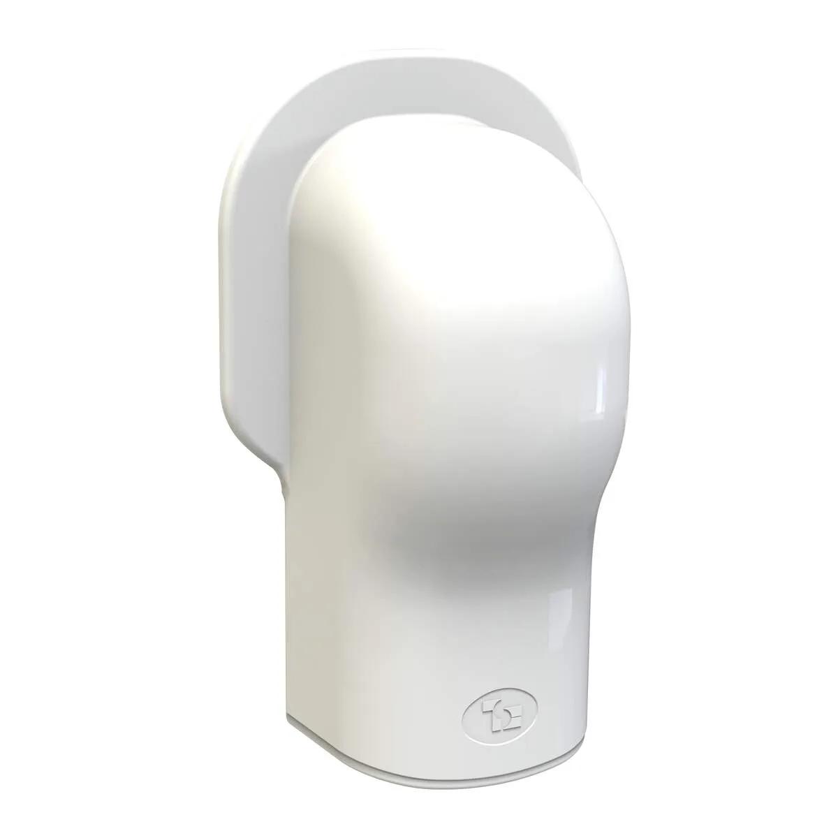 Tecnosystemi Optima muur-afdekkap TMQ75 — Wit (75 mm)