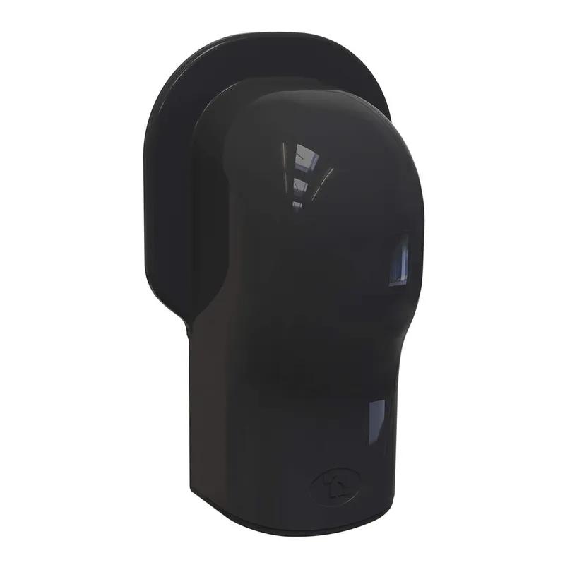 Tecnosystemi Optima muur-afdekkap TMQ75 — Zwart (75 mm)