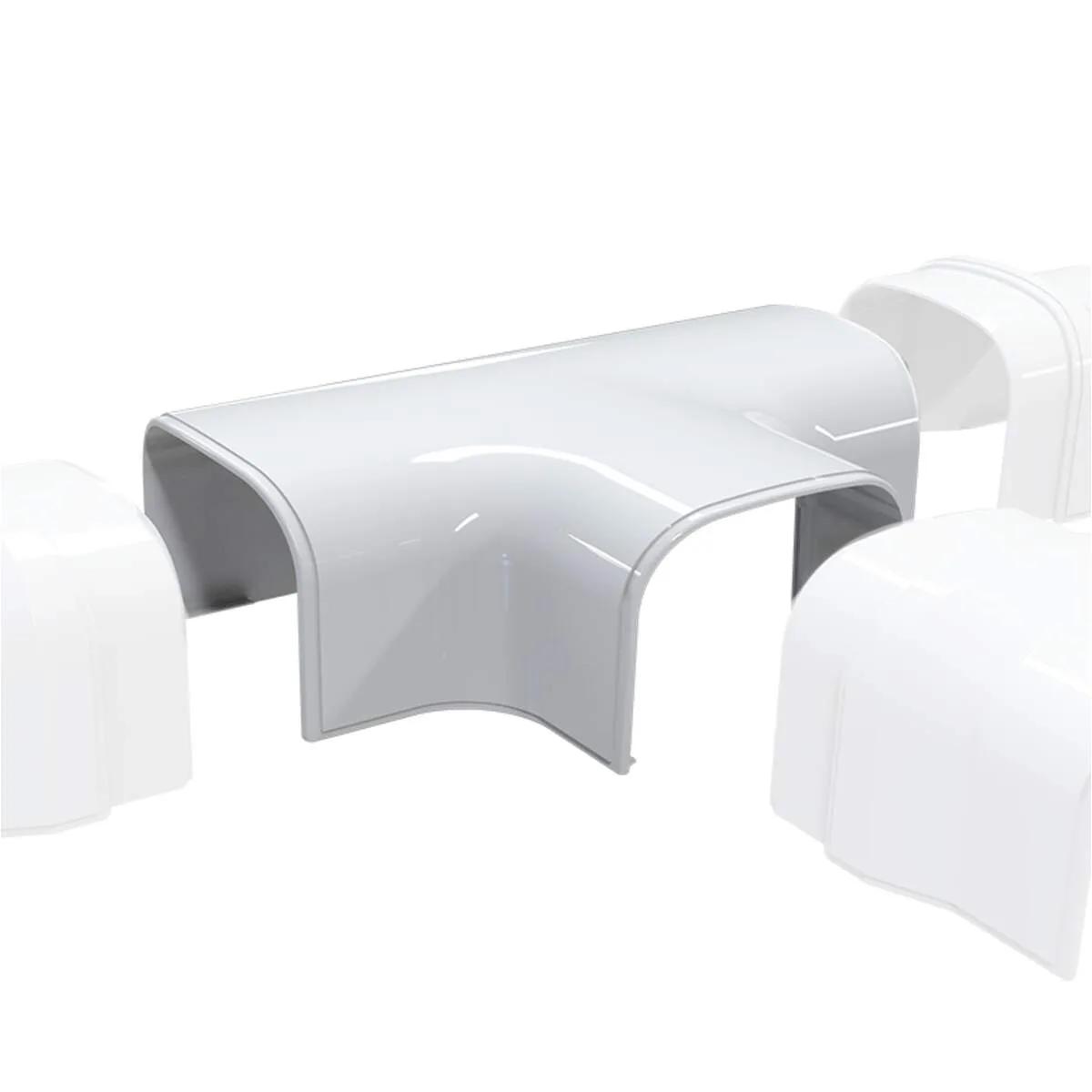 Tecnosystemi Optima T-stuk DT75 — Wit (75 mm)
