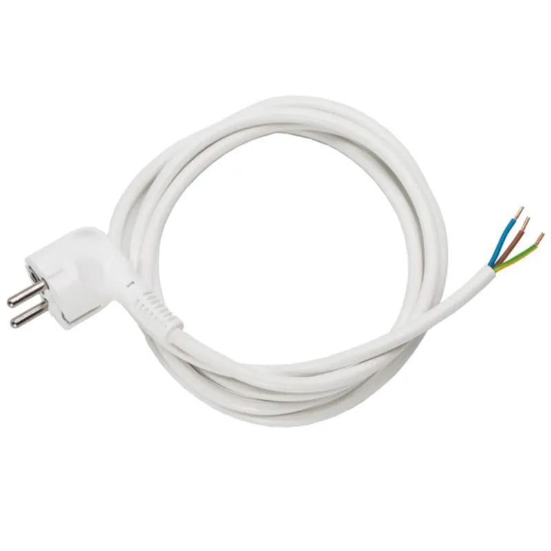 Universeel aansluitsnoer met haakse randaarde-stekker 3 × 1 mm² 5 m wit