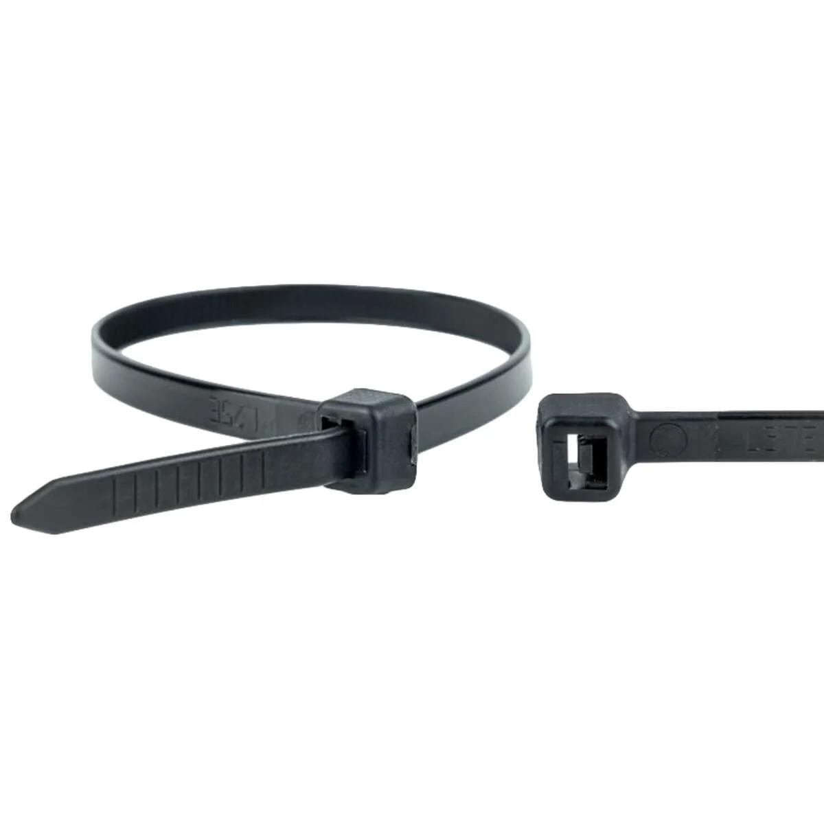Universeel kabelbinder zwart 300 × 4,5 mm (100 stuks)